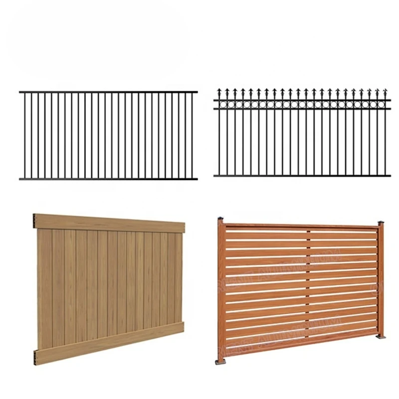 Panneau de clôture horizontal en aluminium de clôture de confidentialité en aluminium de jardin exté