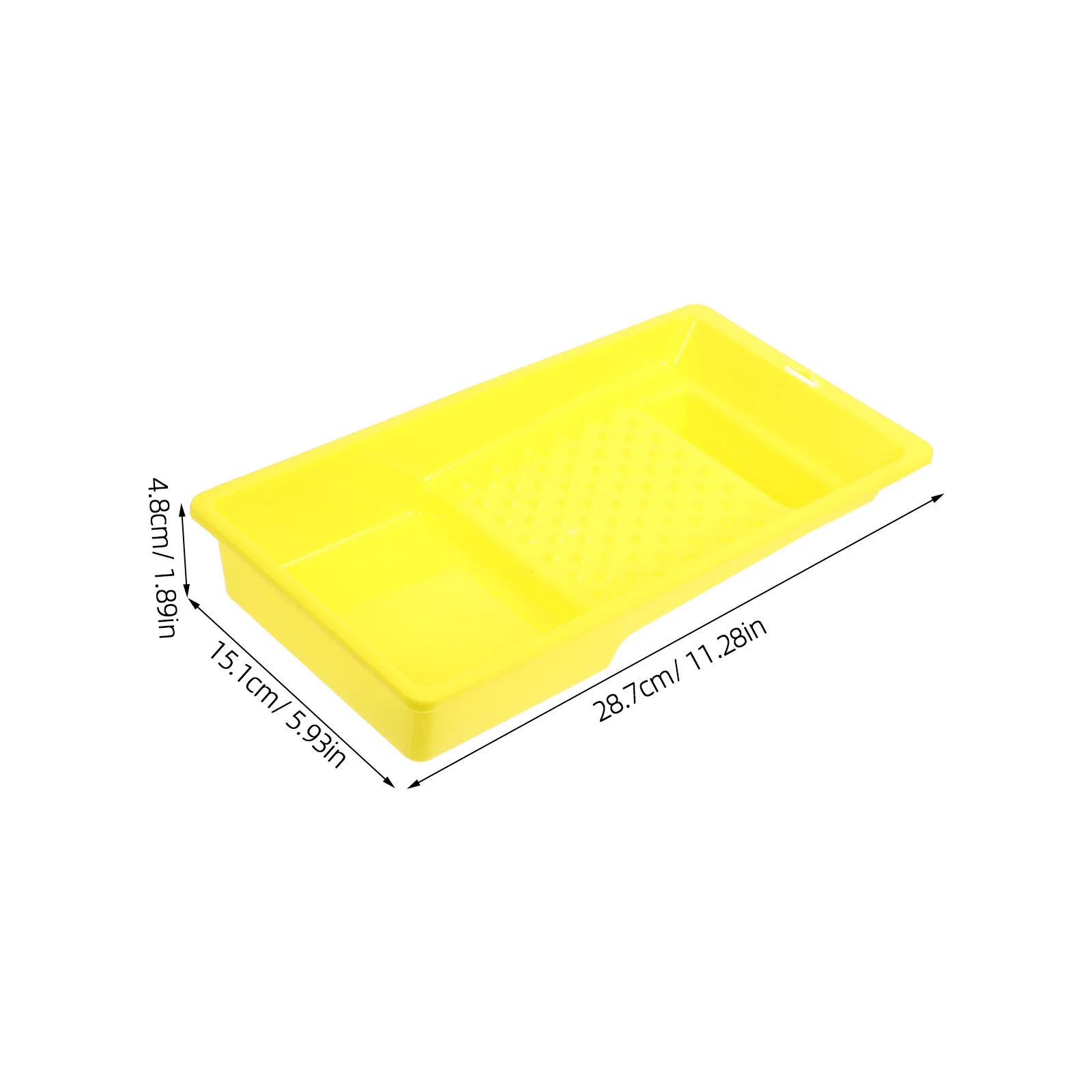 Paint Tray Plastic Large Capacity Ergonomic Design for DIY Home Improvement Painting Supplies Paint Roller Tray Holder
