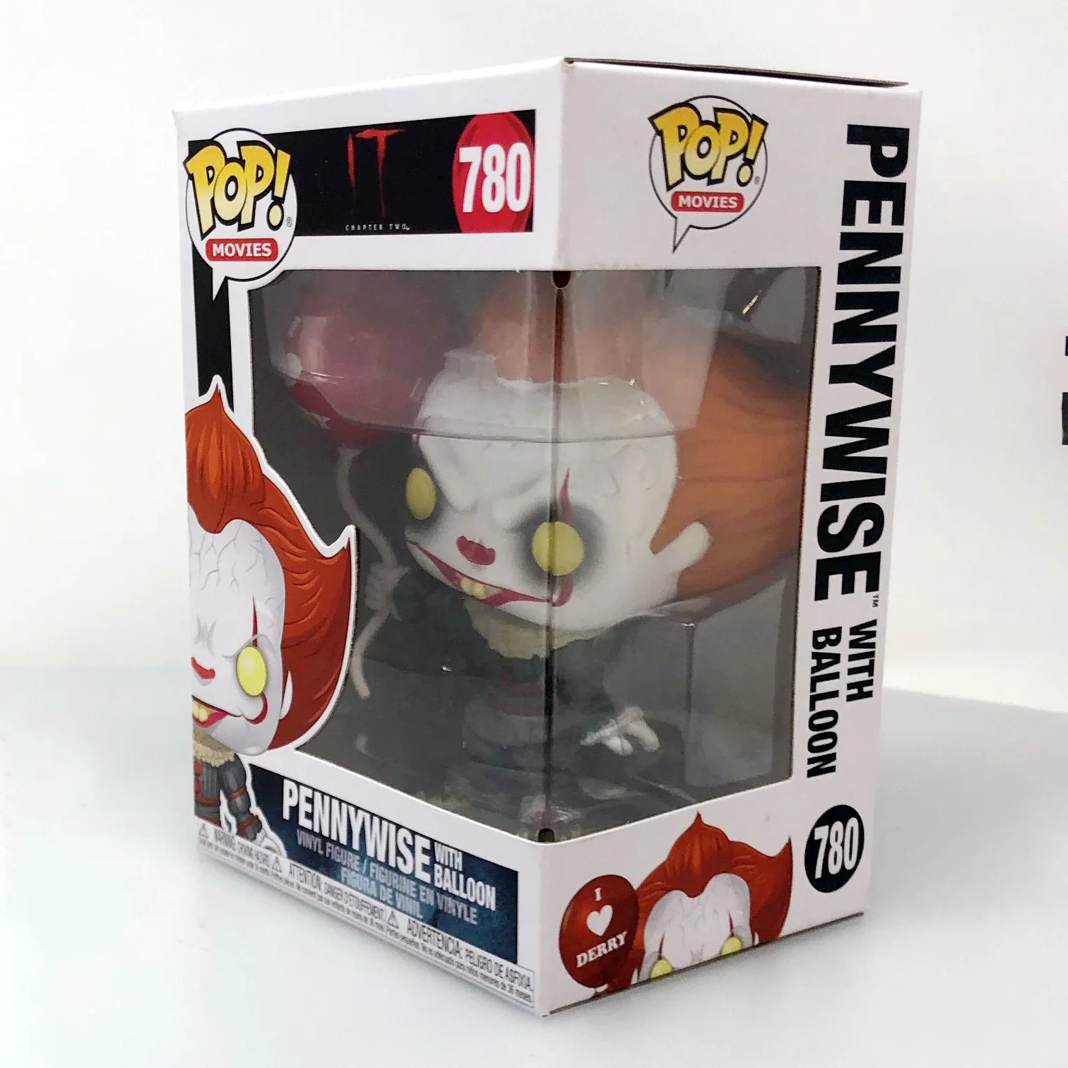 تكنولوجيا المعلومات Pennywise مع بالون # 780 مجسم فانكو بوب أصلي إصدار محدود جمع الديكور الشكل مرحبا بكم في لعبة المشجعين ديري #1