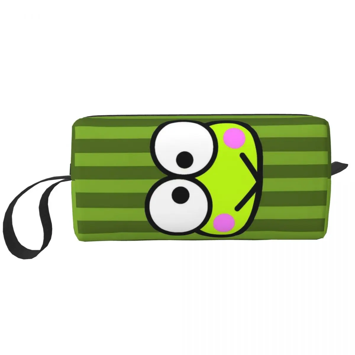 Borsa da toilette personalizzata Keroppi Big-eyed Frog Women Makeup Cosmetic Organizer Ladies Beauty Storage Dopp Kit Box