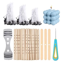 Pure Cotton Candle Wick Wick Bracket Silicone Punch Awl DIY Gift Candle Making Set Easy to Use