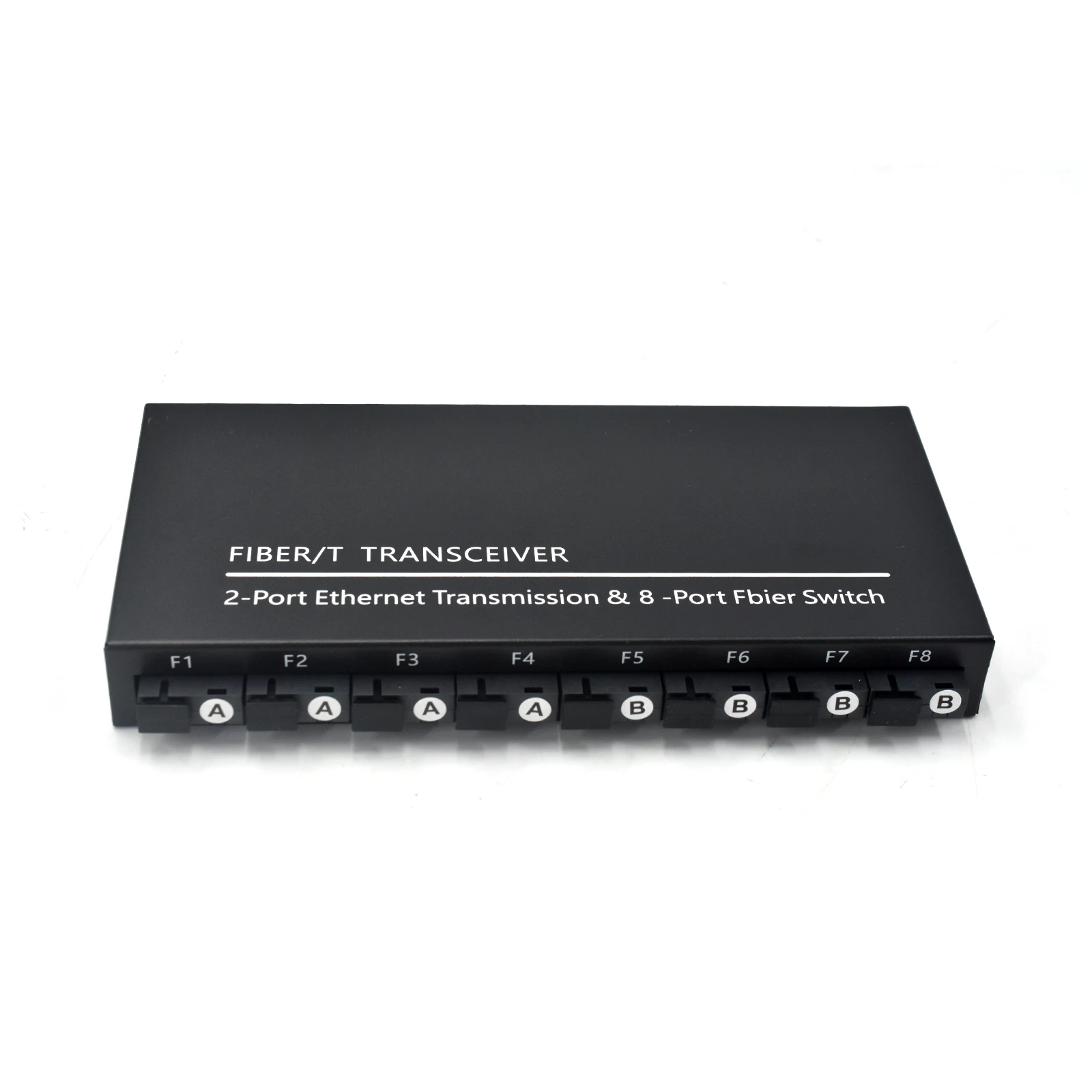 Ethernet Switch, 8-Port, 100 Base-FX Fiber to 2-Port 10/100/1000Base-T(X), optical fiber transceiver