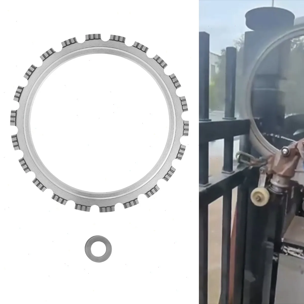 Ring Saw Blades, Concrete Ring Saw Blade, Saw Blade for Hard Reinforced Concrete, 14.5 Inch Diamond Blade, Laser Welded 22 Segments, 0.79in Seg Spacing, Fast Smooth Cutting for Concrete Brick Block - view 2
