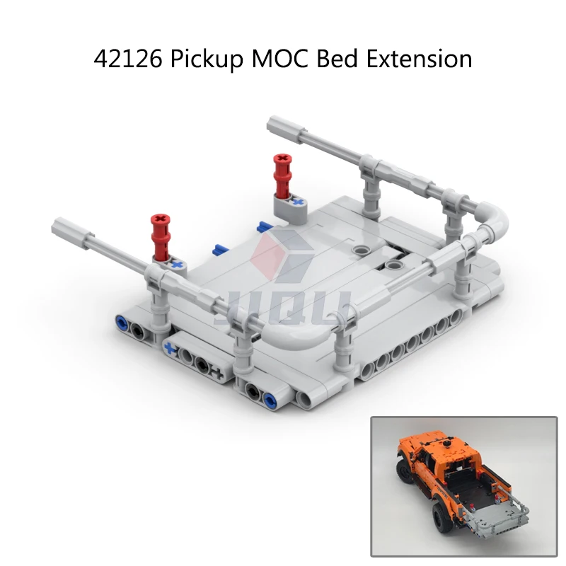 

Конструктор MOC карго-бокс, удлинитель кровати, строительные блоки, подходят для пикапов F-150 Raptor 42126, набор моделей, техническая сборка деталей, детские игрушки, подарок
