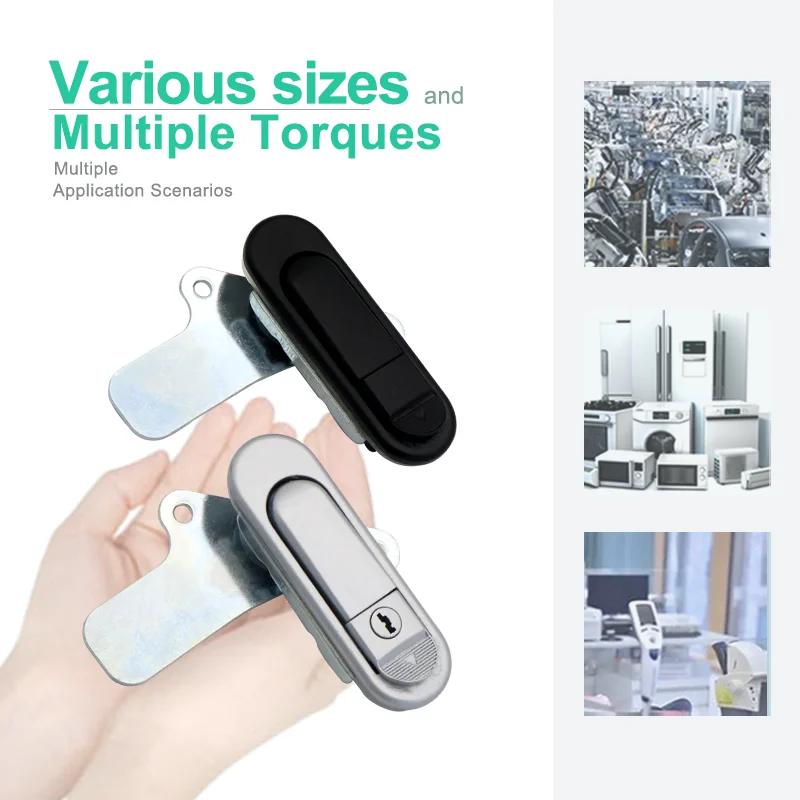 Zinc Alloy 2pcs Mechanical Equipment Distribution Box Network Cabinet Control Cabinet Modification Vehicle Press Type Flat Lock