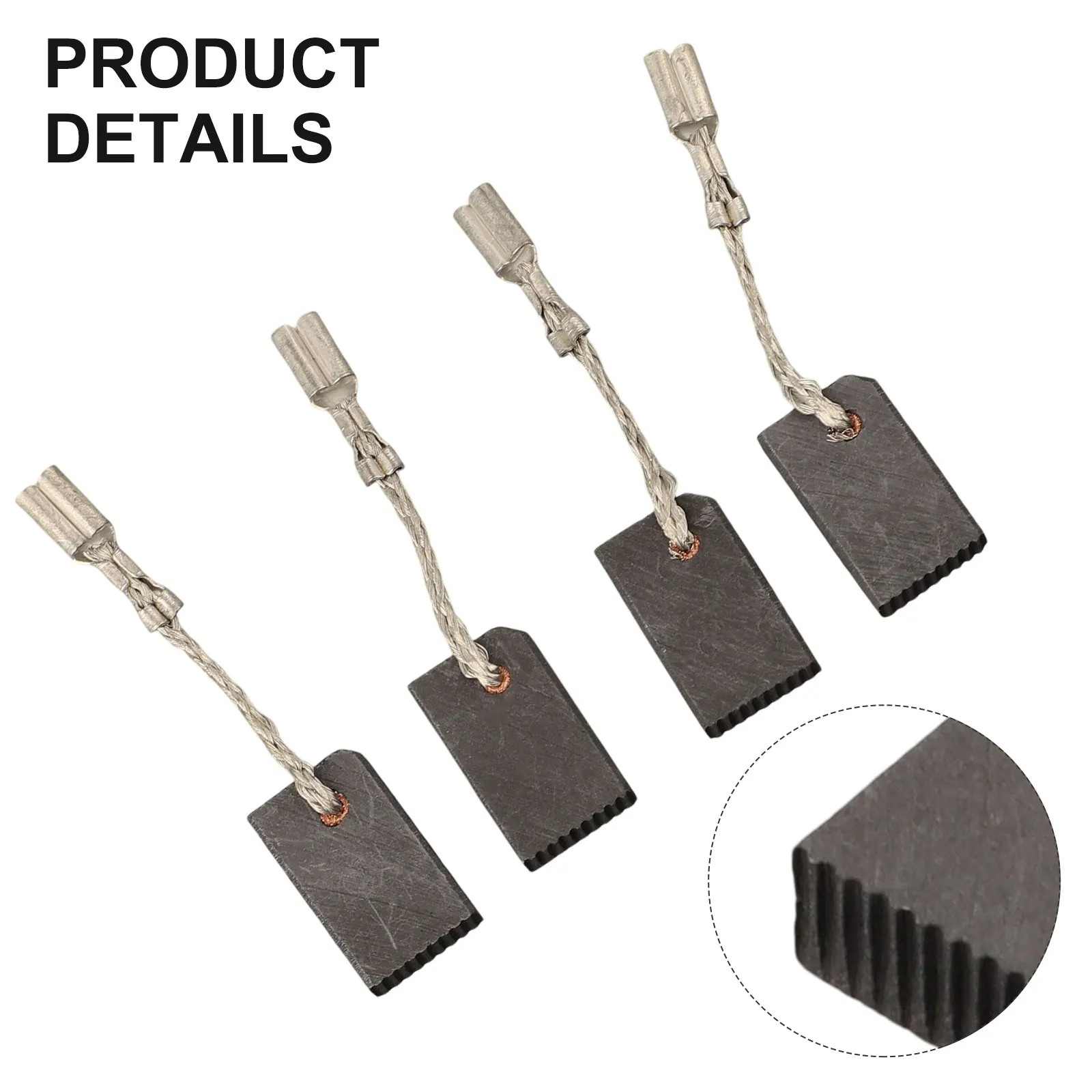 4pcs Carbon Brushes for Metabo Angle Grinder WQ 1400WQ 1000WQ Power Tool Motor Parts Replacement to Maintain Motor Functionality