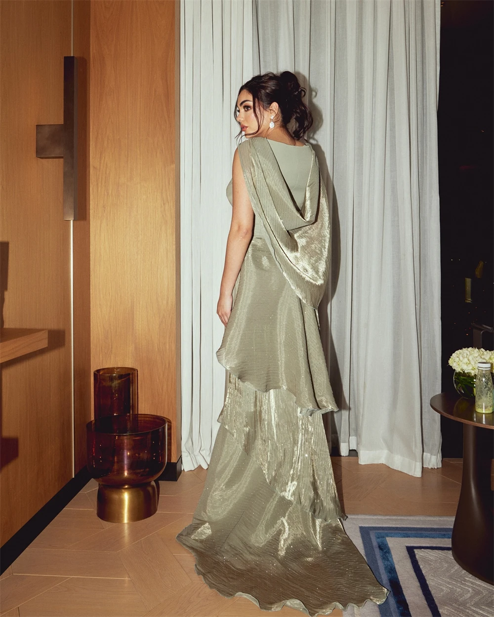 

Customized Mermaid Simple Jersey Evening Dresses Dreamy O-Neck Sleeveless Bespoke Occasion Gowns Graceful Homecoming Dress