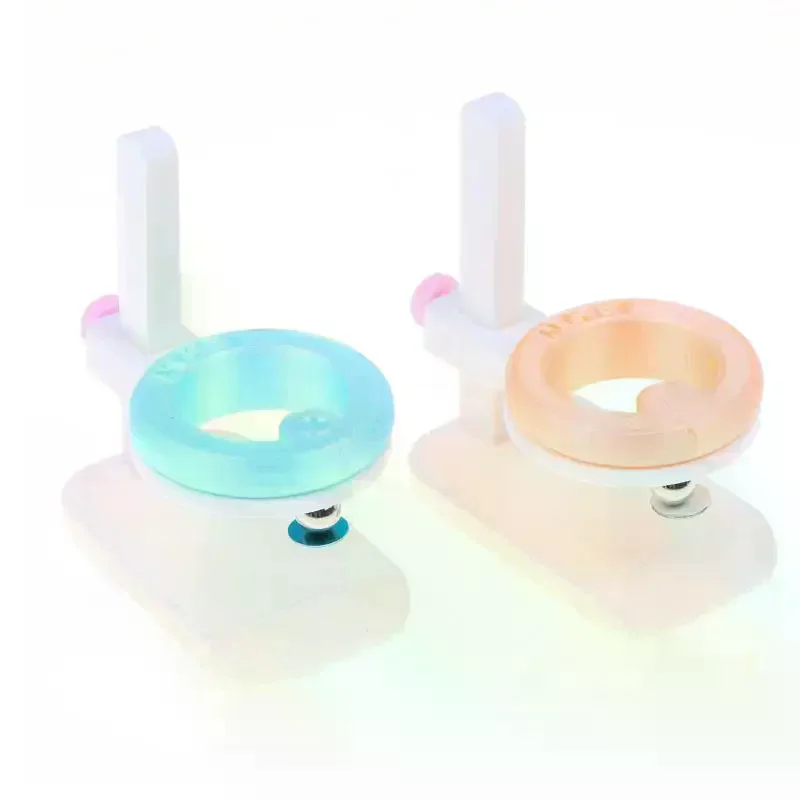 Adjustable Height Cat Eye Nail Magnet Tool Automatic Strong Magnetic Ring For Cat Eye Gel Polish Effects Rotating Manicure Tool