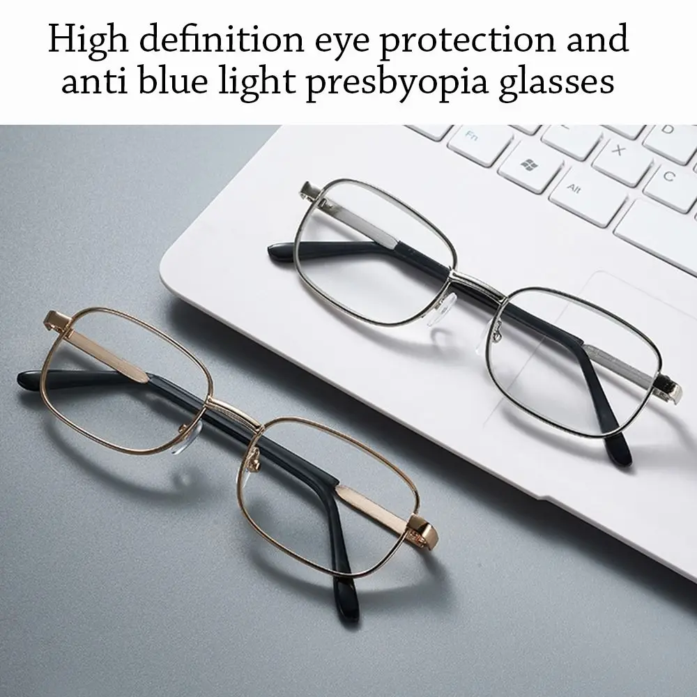 

Ultralight Reading Glasses Elegant Eye Protection Metal Hyperopia Glasses Presbyopic Eyewear Office