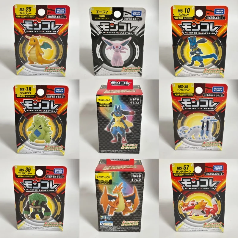 Takara Tomy Em Estoque Série MC Pokémon Super Evolução Mega Lucario Gengar Gyarados Mewtwo X Figura Colecionável Para Adultos
