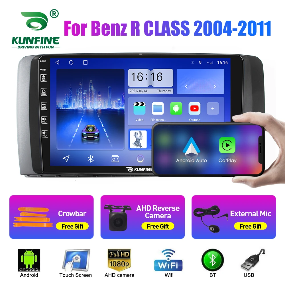 

Автомобильный радиоприемник для Benz R CLASS 2004-2011 2Din Android, восьмиядерный автомобильный стерео DVD, GPS-навигатор, плеер, мультимедиа, Android, авто Carplay