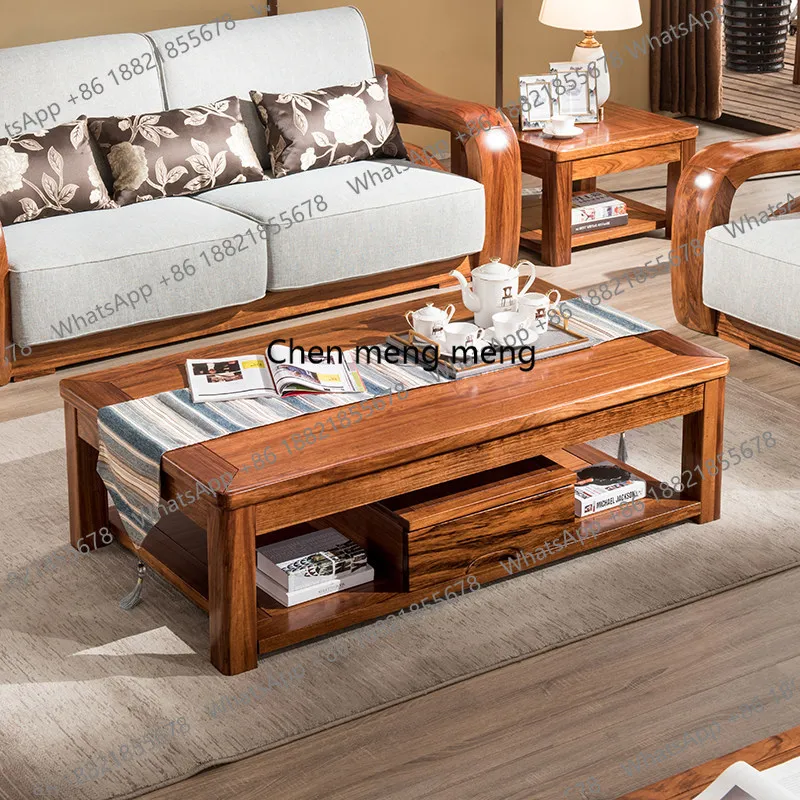 Decoration Chinese Coffee Tables Brown Walnut Designer Apartment Coffee Tables Living Room Salon Tavolino Da Salotto Furniture