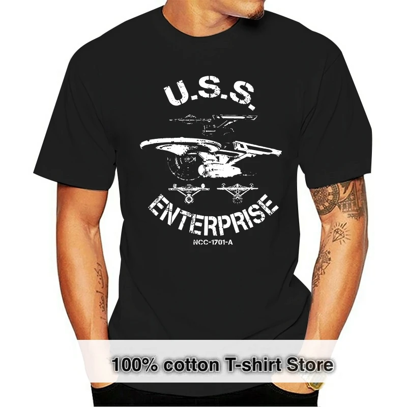 

T Shirt T Hemd Shirt Uss Enterprise Voyager Spock Raumschiff Sci Fi Retro Planet 012859