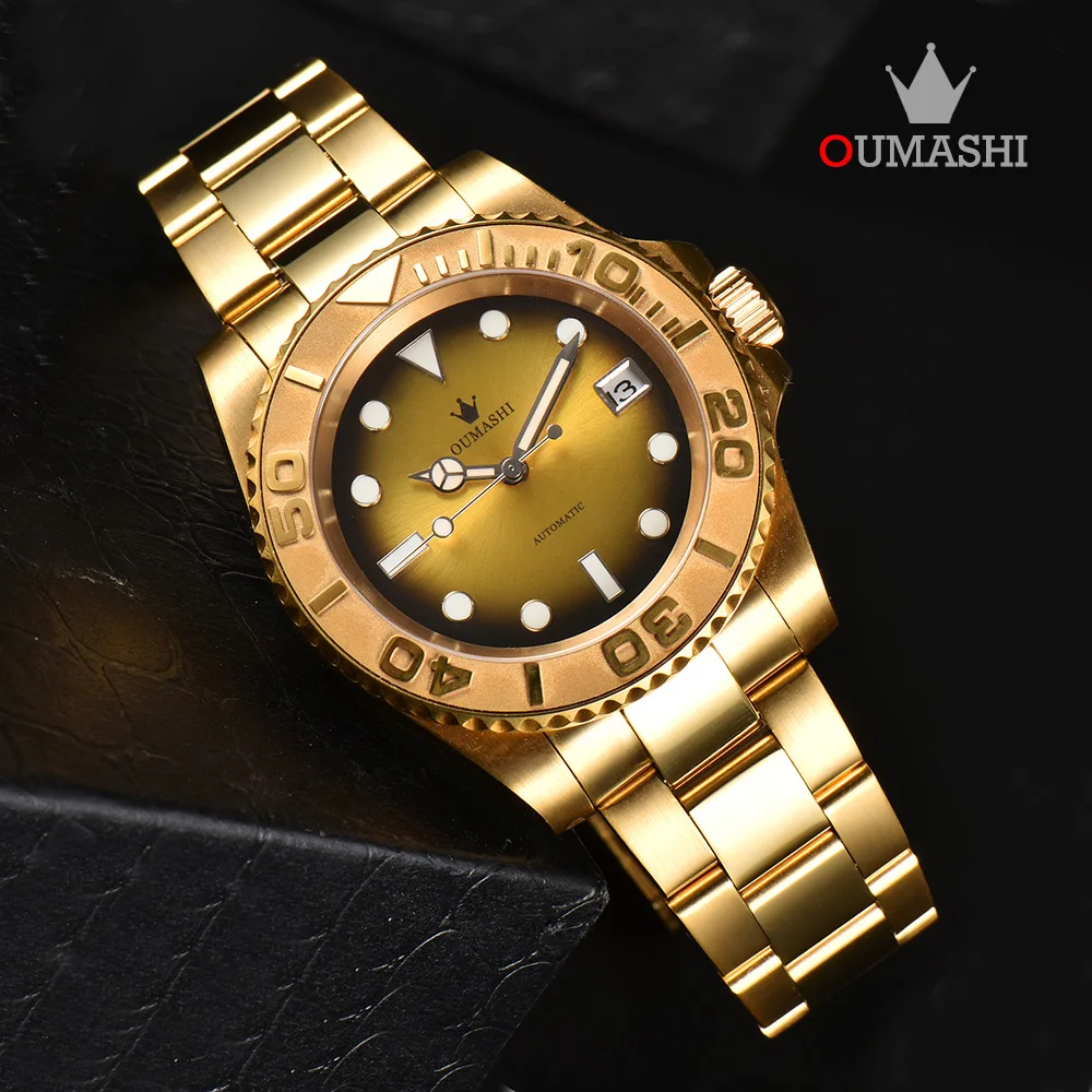 Orologio da uomo di lusso da 40 mm Orologio NH35 Orologio impermeabile in vetro zaffiro Movimento automatico Orologio meccanico Supporto logo personalizzato