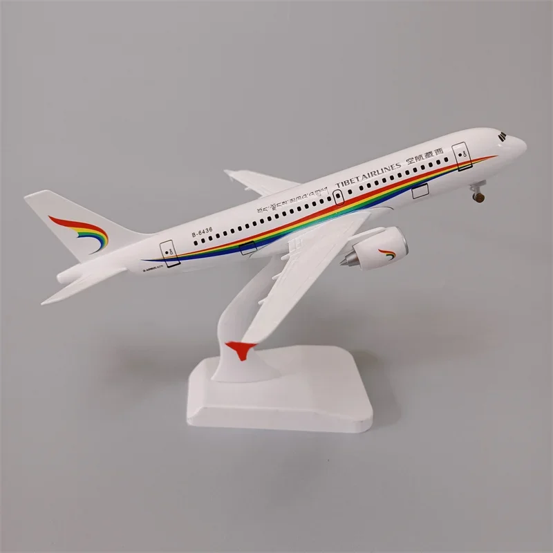 19cm Alloy Metal AIR China Tibet Airlines Airbus 321 A321 Airways Diecast Airplane Model Plane Aircraft w Landing Gears Wheels