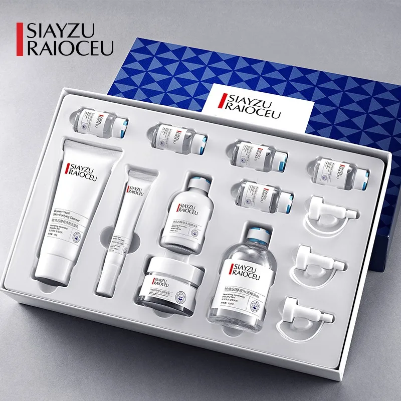 مجموعة خميرة مرطبة مضادة للتجاعيد تقلل من الخطوط الدقيقة ويصلح ترطيب البشرة ويضيء المضاد للشيخوخة والعناية بالبشرة