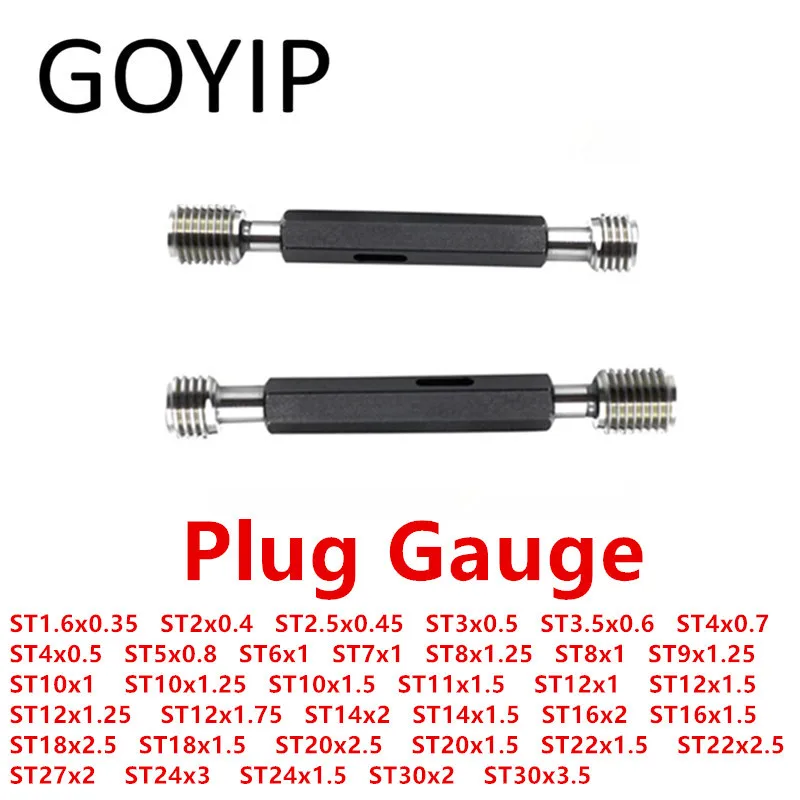 

ST1.6 ST2 ST2.5 ST3 ST4 ST5 ST6 ST7 ST8 ST9 ST10 ST12 ST14 ST16 ST18 ST24 ST27 ST30 ST Screw Insert Plug Gauge GO NO GO Gage