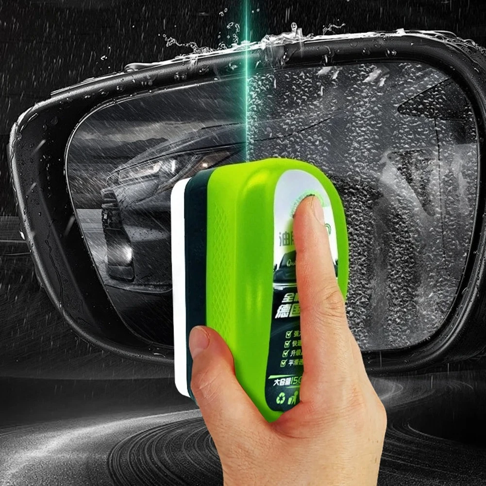1/5 Stück Auto-Glasreiniger für Ölfilm, Scheiben- und Seitenfensterreiniger, Sofortige Öl- und Schmutzentfernung, Kristallklare Sicht & Regenabweisend – Detail 3