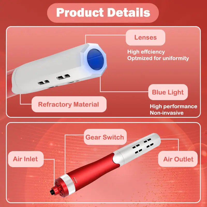 Classic Blue Light Wand 7.0 plus Terahertz Wave Therapy Non-Invasive Health Wellness Technology Device for Home Use