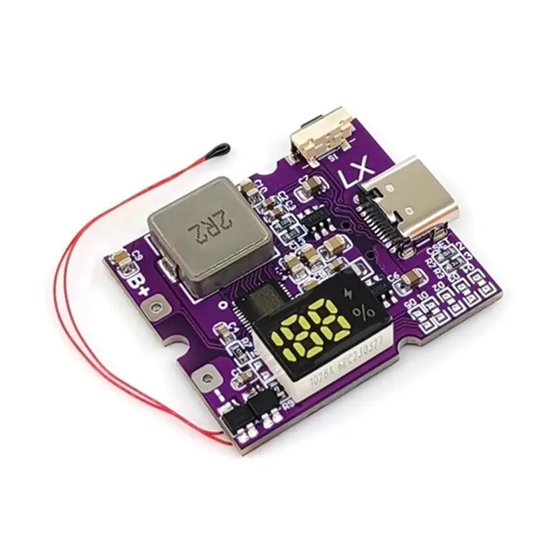 ABGI 22.5W Power Bank Fast Charging Module Bidirectional Mobile Power Motherboard DIY Digital Display Support PD/QC Type-C
