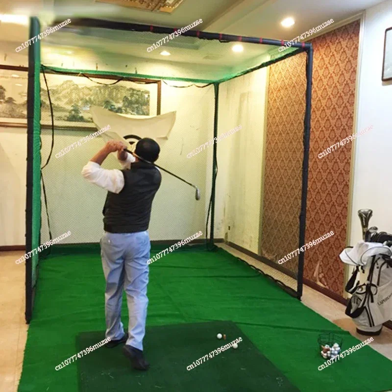 Golf Practice Net Professional Percussion Cage Swing Practice Putting Green Set Indoor and Outdoor Percussion Net