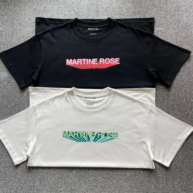 

Черные футболки MARTINE ROSE из чистого хлопка, повседневные мужские и женские футболки 1:1, лучшее качество, большие размеры с короткими рукавами