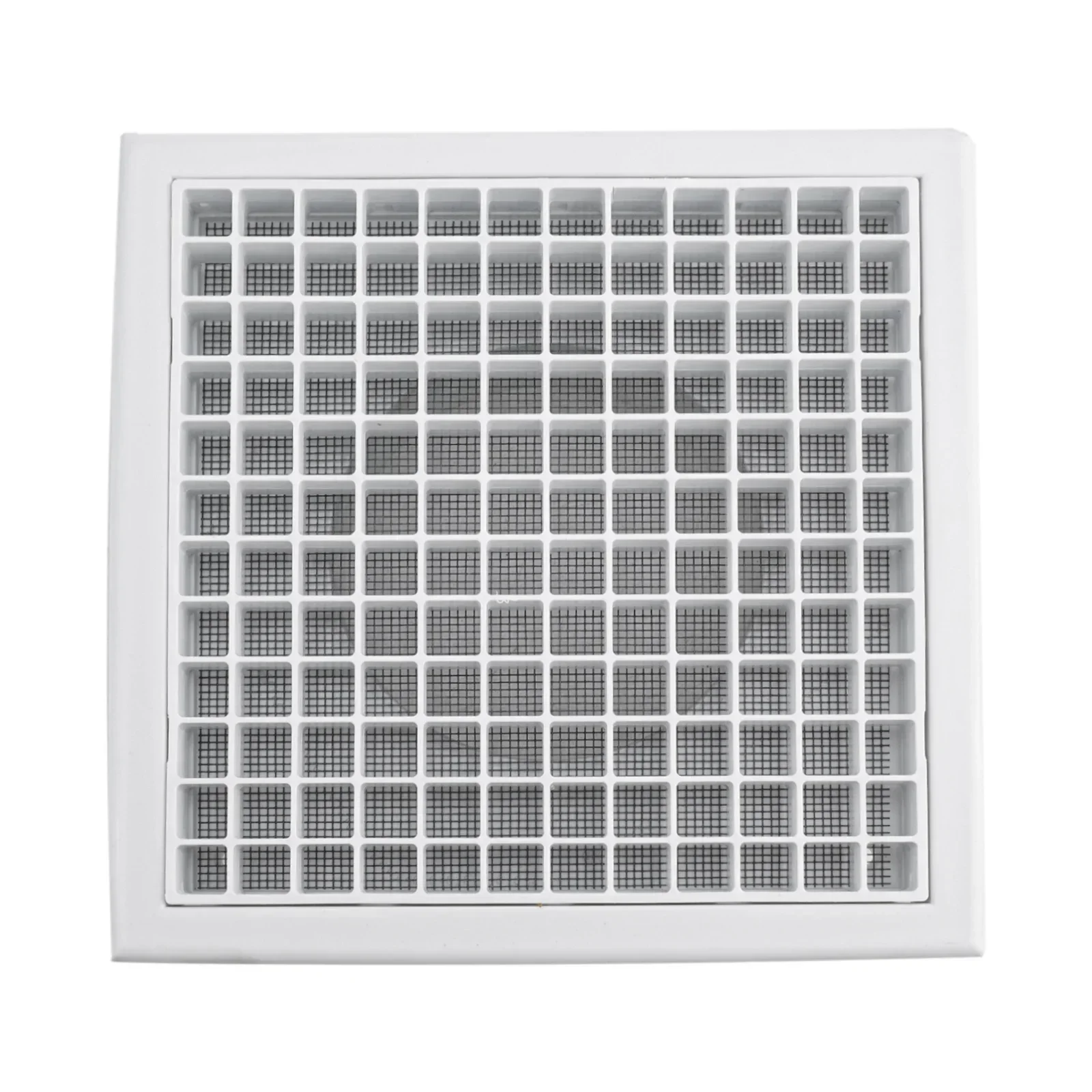 Air Exhaust Outlet Plastic Vent Grille 100MM And 150MM With Steel Mesh Suitable For Wall Or Eaves Installation