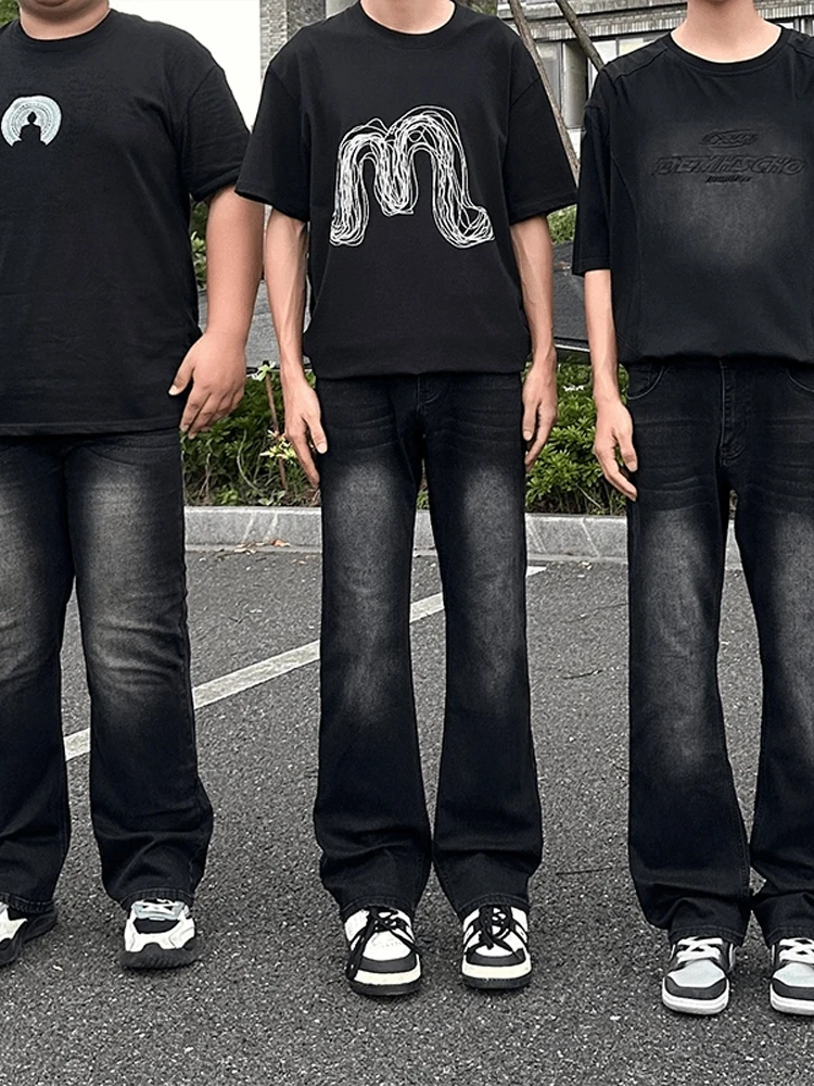 

Джинсы Slim Fit Bla Waed в американском стиле ретро, мужские осенние прямые брюки, зауженные джинсы, молодежные повседневные прямые джинсы