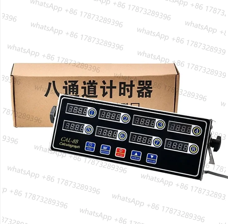 CAL-8B Portable Kitchen Eight-Channel Timer Reminder Countdown Timer Burger Fried Chicken Milk Tea Shop Baking Timer