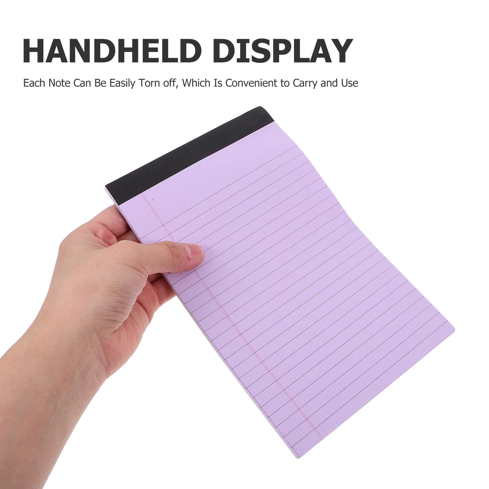 

4pcs Lined Legal Pad A5 Pocket Notebook Tearable Memo Notepad For Office Work Student Lightweight Time Planner Idea Organizer