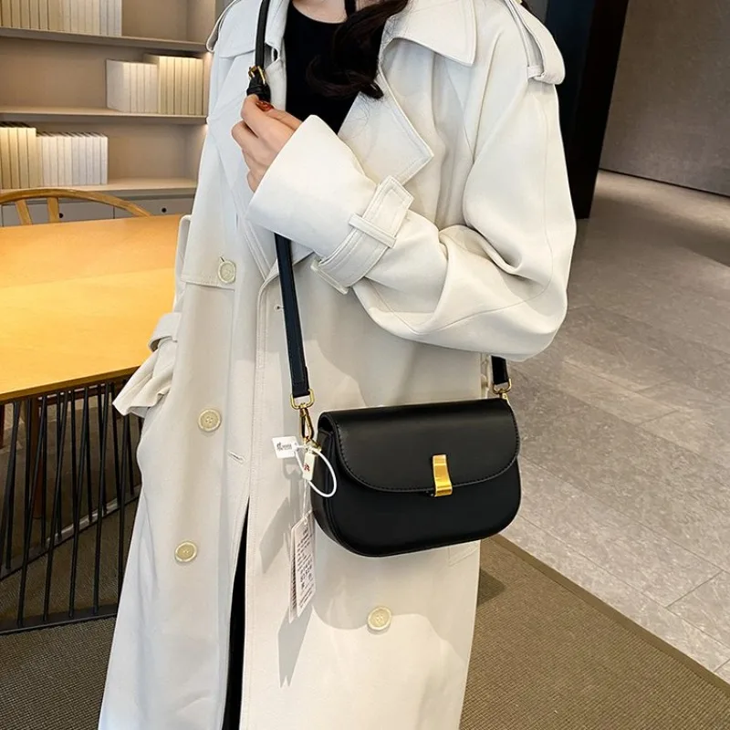 Stylish Minimalist Leather Handbag Women Designer Crossbody Shoulder Bag Tote Purse Vintage Diaper Bag