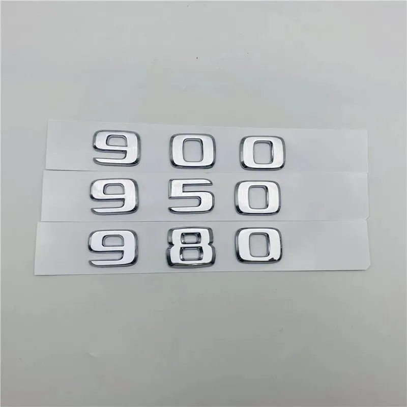 

ABS For Mercedes-Benz BRABUS 400 450 460 480 500 550 560 580 600 650 700 800 850 880 900 Chrome Letters Number Trunk Emblem Logo