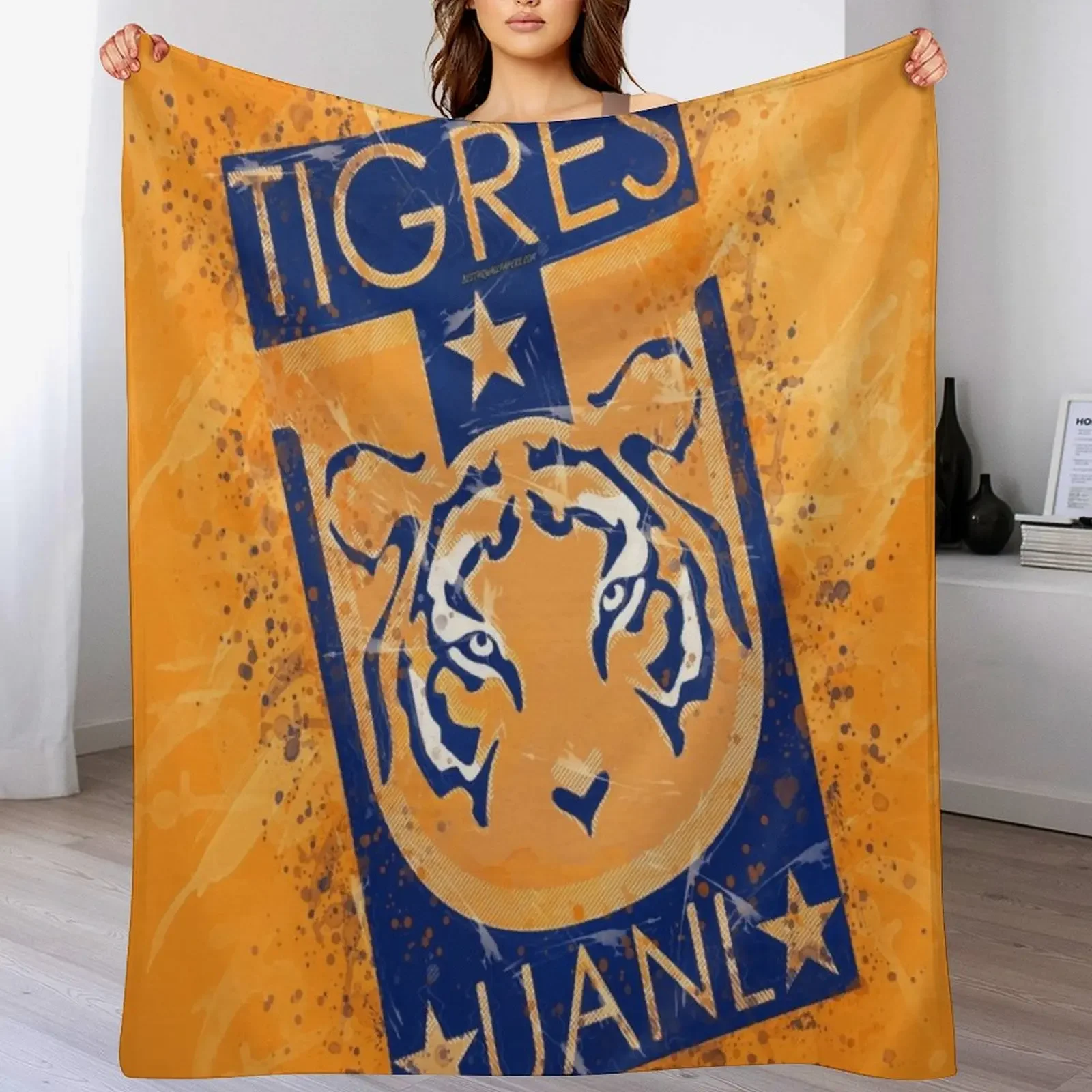 

UANL Tigers Throw Blanket Lightweight Warm Blanket for Indoor Outdoor Use