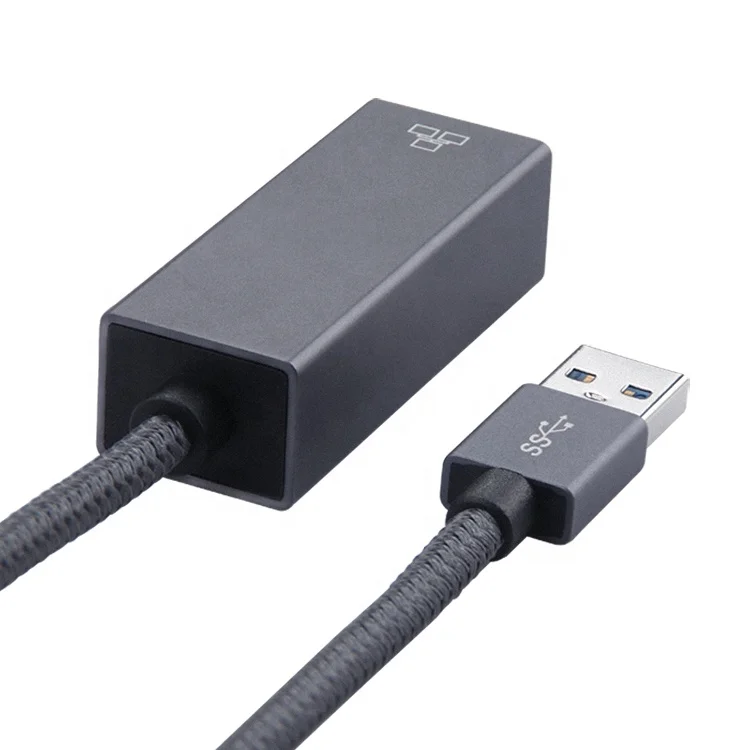 Adaptateur USB 3.0 vers Ethernet Gigabit, compatible avec Windows 10/8.1/8/7/Vista/XP, pour ordinateur portable de bureau, Apple MacBook Linux