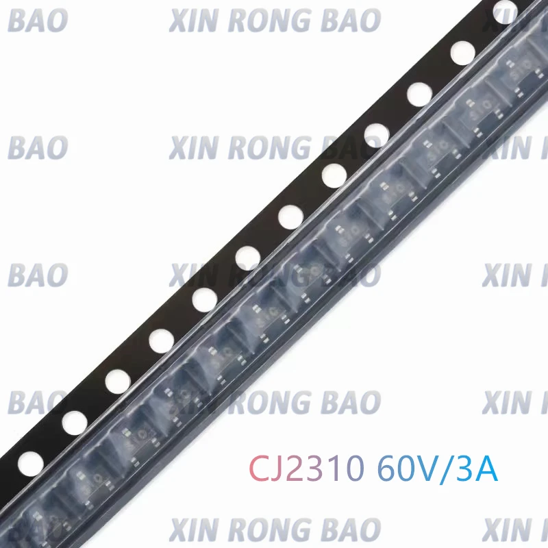 20PCS CJ2310 S10 SOT-23 SMD N-Channel MOSFET Transistor 3A 60V Durable Electronic Component for Circuit Control