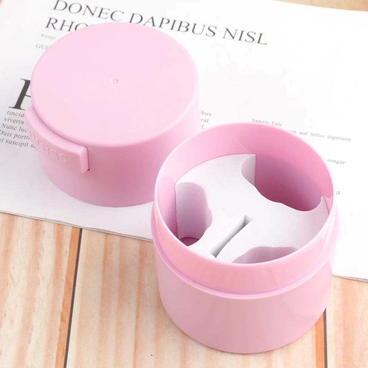 

1pc Eyelash Glue Storage Box Portable Waterproof Case For 3 Adhesives Large Capacity Moisture Proof Container Eyelash Extension
