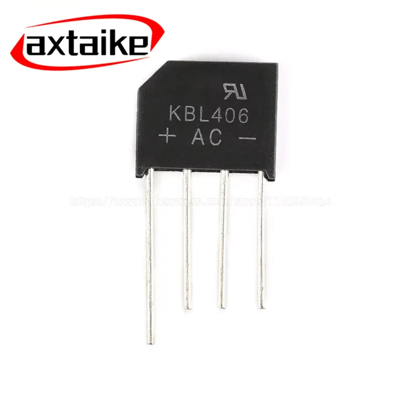 10PCS KBL406 KBL408 KBL410 KBL608 KBL610 DIP 4A 6A 600V 800V 1000V Single Phases Diode Bridge Rectifier