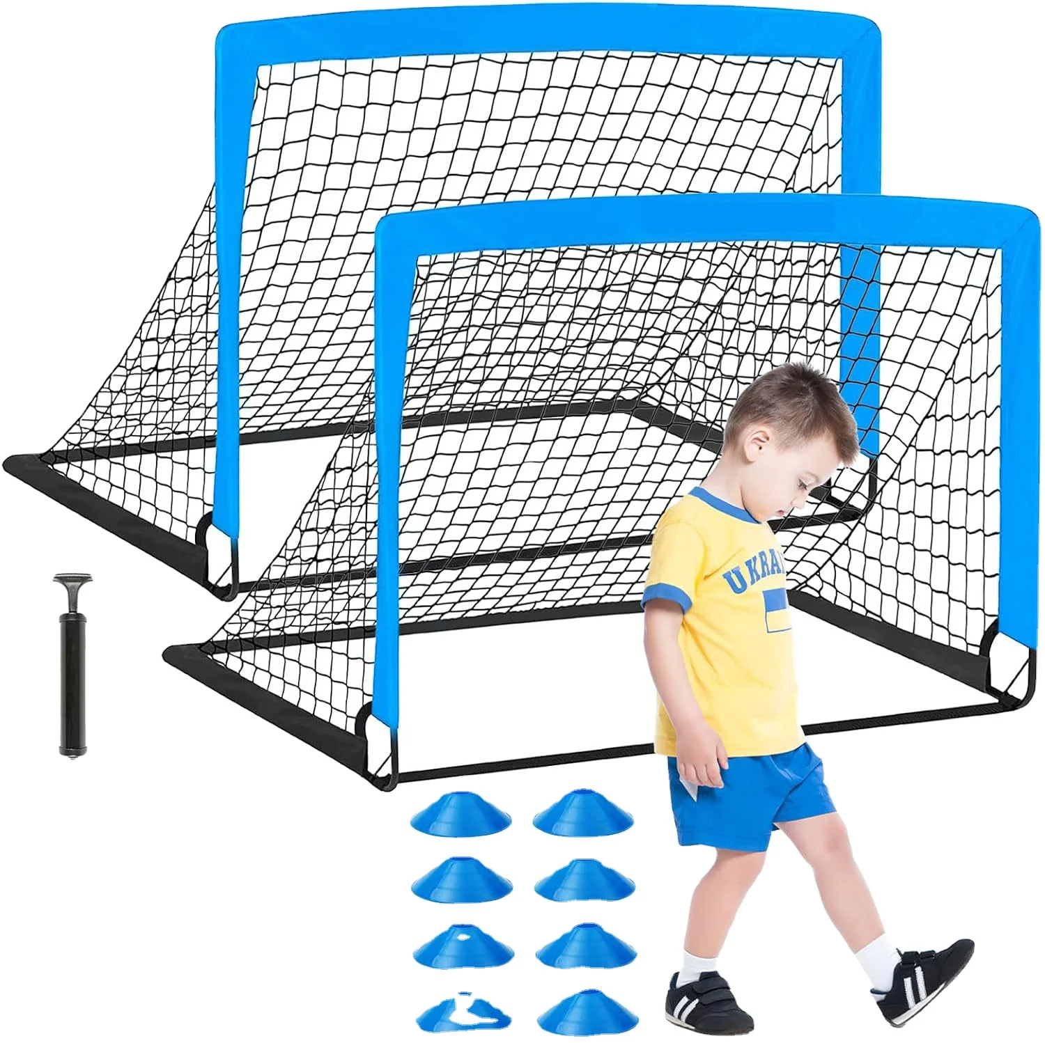 

Football goal Pro Children Training Foldable Football Nets Mini Pop up Soccer goal