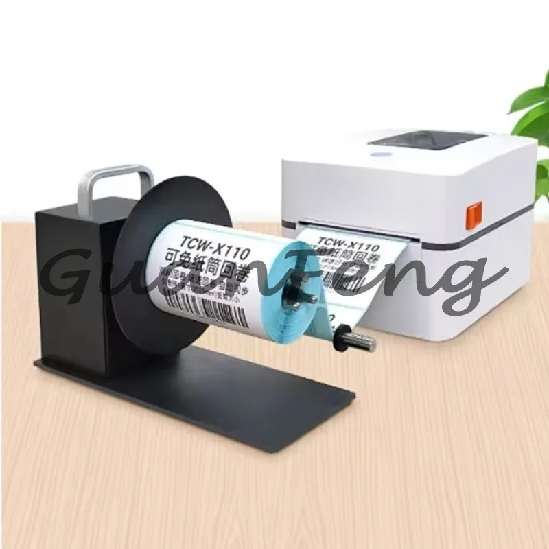 TCW-X110 Fully Automatic Coreless Label Rewinding Machine, 220V Self-adhesive Label Paper Rolling Rewinder