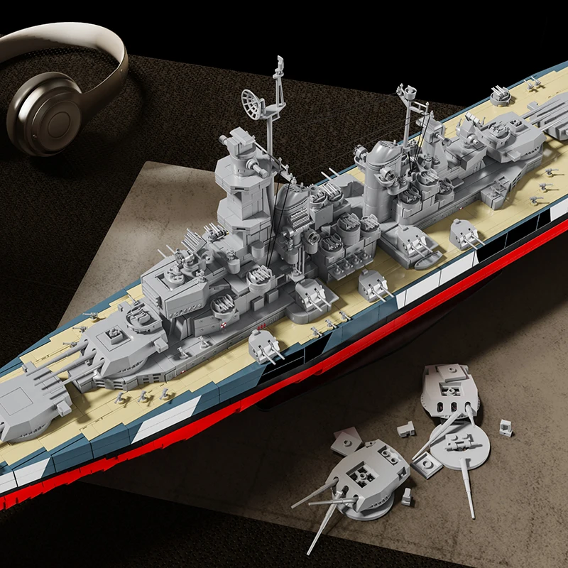 12GO 98009 Zestaw Klocków Kons – Model Kit Uss Iowa recenzja i cena