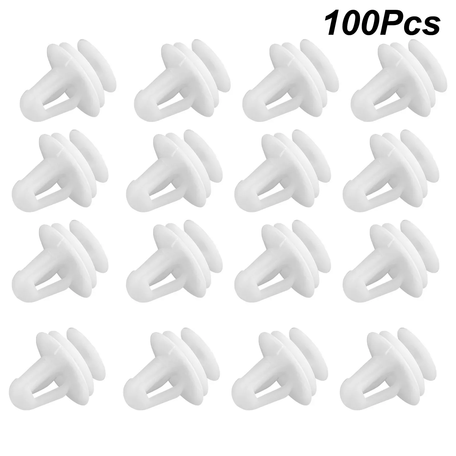 100Pcs Car Auto Dia Hole Trim Door Lock Fastener Rod Clips 10mm