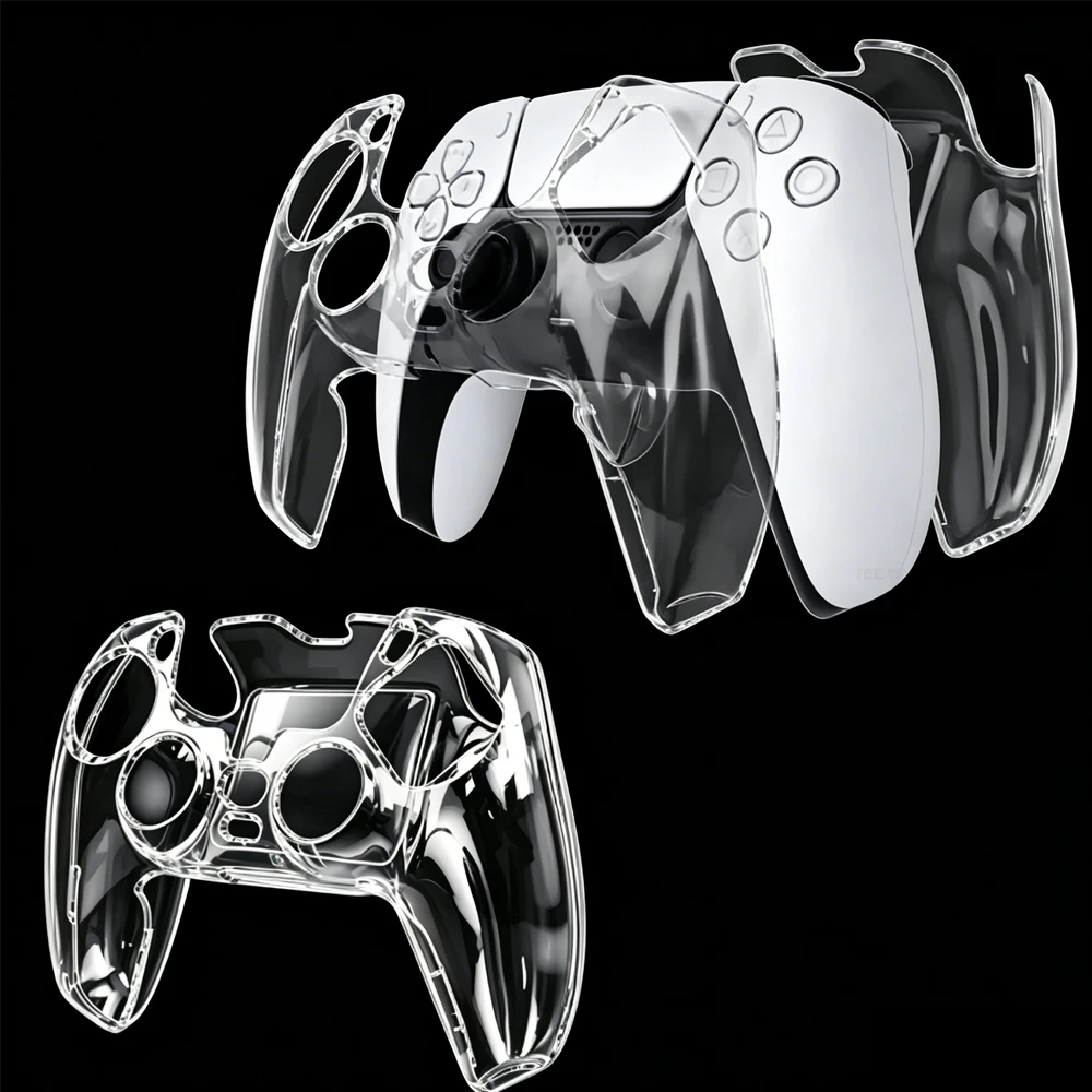 Transparente PC-Hülle für PS5-Controller Durchsichtige Schutzhülle Stoßfeste Schutzhülle für Playstation 5 Gamepad Gaming-Zubehör – Detail 5