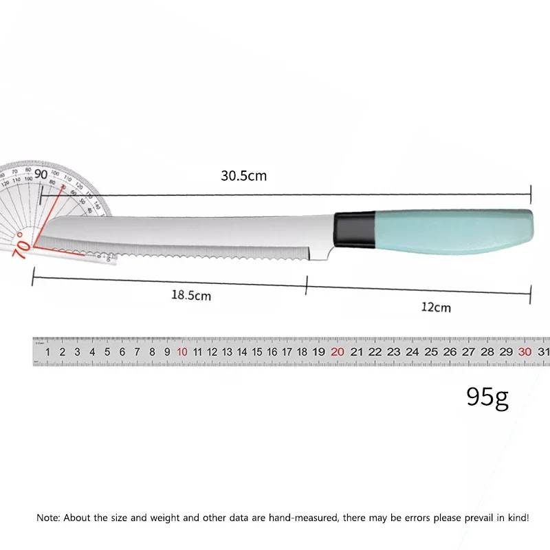 No Crumb Slicing Bread Knife Fine Tooth Sandwich Baking Tools No Toast Knife Extended Cake Serrated Knife TB9195