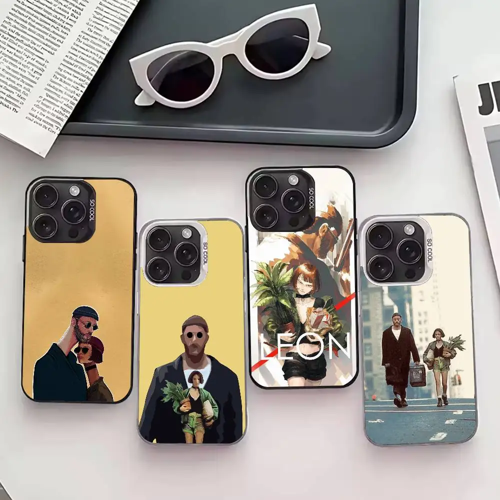 

L-Leon The P-Professional Phone Case For iPhone 17,16,15,14,13,12,11 Plus,Pro Max,XS,Colored silver phone case