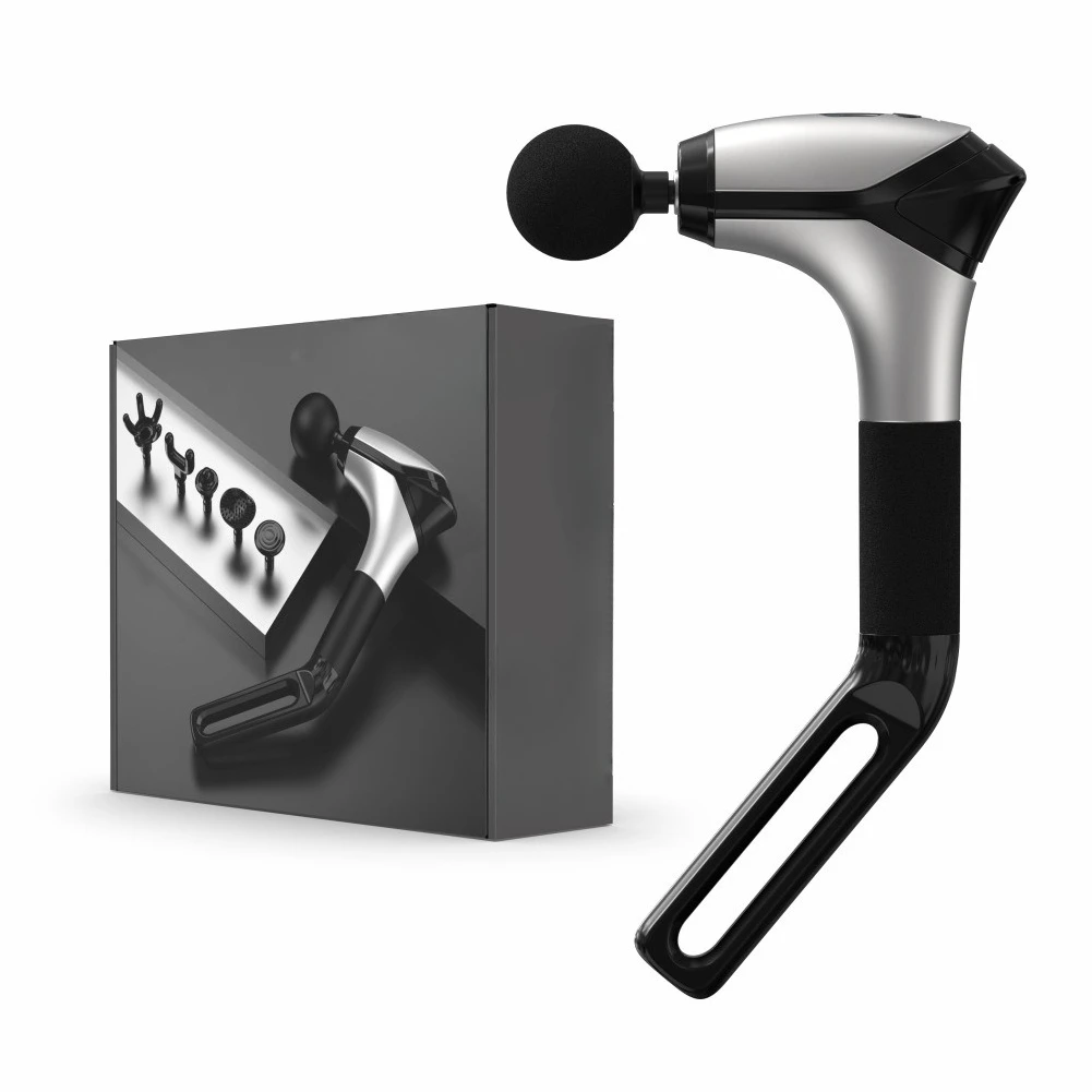 Fitness fascia gun, neck membrane grab massage gun, high-frequency vibration, muscle relaxation, extended massage wand,