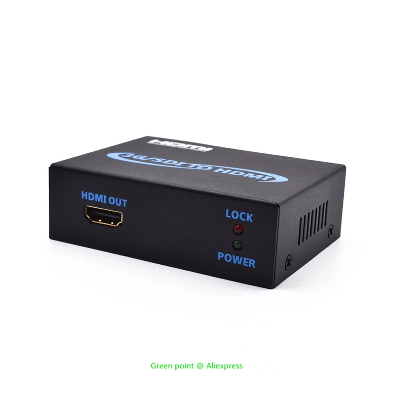 3G SDI To HDMI DC 5V/1A เอาต์พุต SDI Broadcast Audio และ Video Synchronization SDI To HDMI SDI Converter HDMI รุ่น1.3