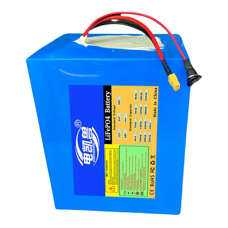 New 48V 30ah LiFePo4 Battery Pack 32140 Built in BMS 0-2500W Motor High Power Lithium Iron Phosphate Rechargeable Battery