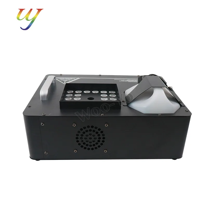 LED 1500 واط آلة الضباب التحكم عن بعد آلة الدخان العمودي مع 24LED RGB ديسكو Dj ضوء المرحلة لحفل الزفاف النادي الليلي #4