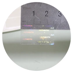 8000pcs 25x15mm Transparent Hologram Authentic Seal Light holographic sticker Universal Original Genuine Anti-fake Label Sticker