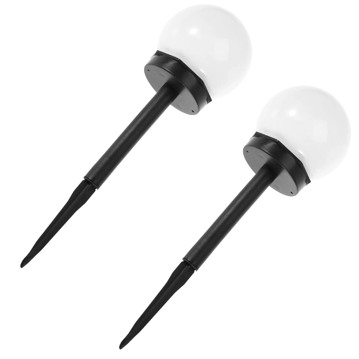 

2 Pcs Outdoor Lighting Solar Power Lawn Bulb Garden Insert into The Ground Lights